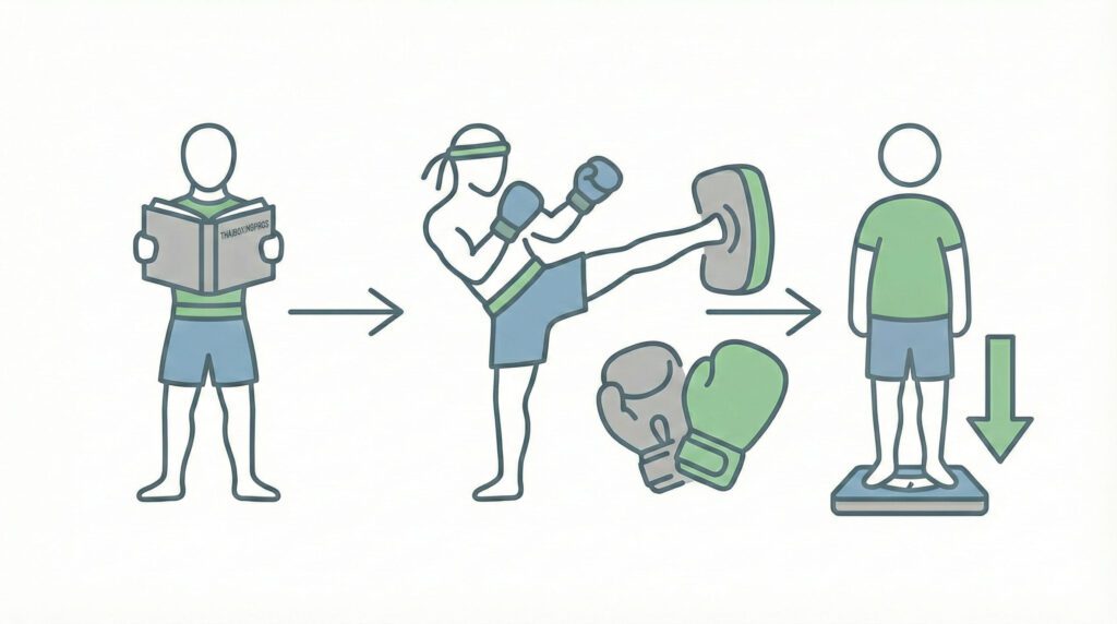 Losing weight with training